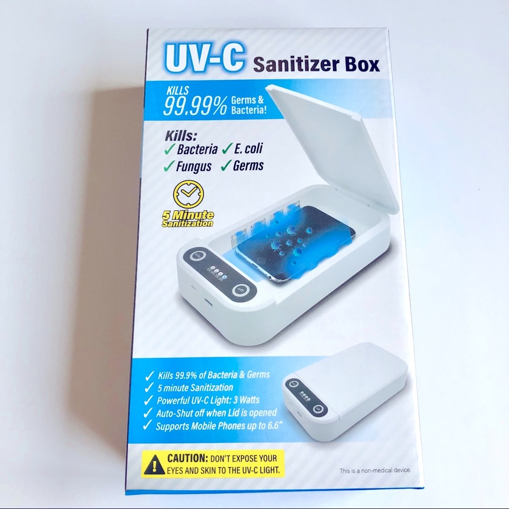 NEW UV Light Sanitizer Box Cleaner For Smartphone Jewelry Toy